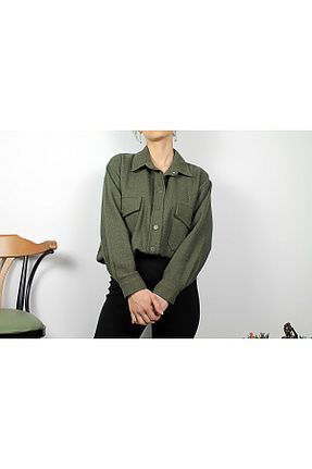 پیراهن خاکی زنانه اورسایز Damla - کد 681854282