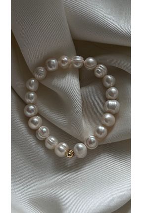 دستبند مروارید سفید مروارید آب شیرین Vi store - کد 682448710