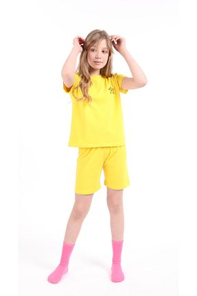 ست لباس راحتی زرد بچه گانه ساده COLORDS - کد 682923124