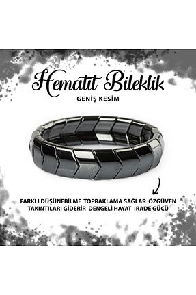 دستبند جواهر طوسی زنانه سنگ طبیعی Deniz Doğal Taş - کد 682924031
