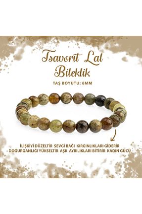 دستبند جواهر سبز زنانه سنگ طبیعی Deniz Doğal Taş - کد 682933446