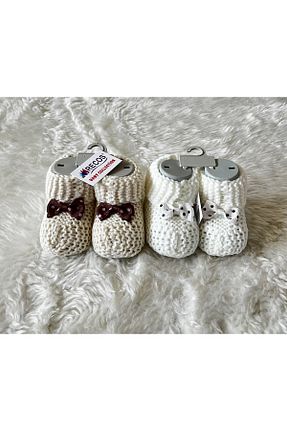 پاپوش نباتی بچه گانه پشم anne dokunuşu gibi KUZUM BEBE - کد 682293008