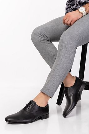 کفش کلاسیک مشکی مردانه پاشنه تخت maximoda - کد 682460351