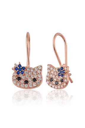گوشواره نقره صورتی زنانه 925 عیار Zanaatsilver - کد 682966215