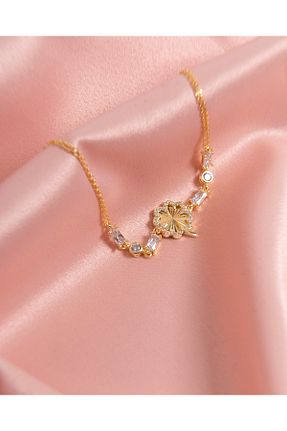 دستبند نقره طلائی زنانه 925 عیار eva silvera - کد 682973225