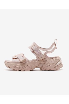 دمپائی صورتی زنانه پاشنه تخت Skechers - کد 683042863