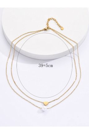 گردنبند جواهر طلائی زنانه روکش طلا کد 683156258