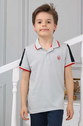 پولوشرت طوسی بچه گانه %100 پنبه Beebird - کد 683010093