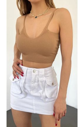 بلوز بژ زنانه ساده LADY LİA - کد 683365086