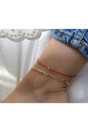 خلخال جواهر قرمز زنانه منجق Black Beads Accessory - کد 683484942