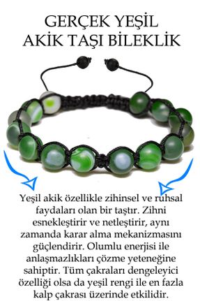 دستبند جواهر سبز زنانه سنگ طبیعی کد 683219846