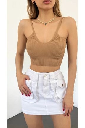 بلوز بژ زنانه ساده LADY LİA - کد 683365086