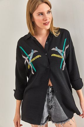 پیراهن مشکی زنانه رگولار Bianco Lucci - کد 683411653