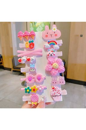 گیره سر صورتی بچه گانه سیلیکون SHEKER HOME - کد 683252778
