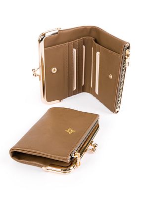 کیف پول قهوه ای زنانه سایز متوسط BAGzy - کد 683831579