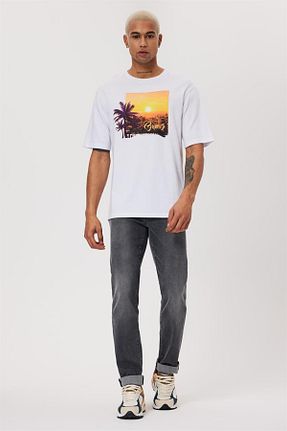 تیشرت سفید مردانه رگولار Lee Cooper - کد 683933718