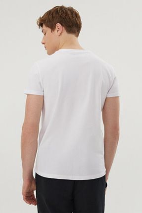 تی شرت سفید مردانه رگولار کد 684139337