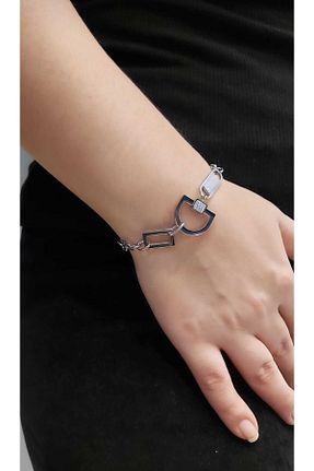 دستبند استیل (فولاد) زنانه استیل ضد زنگ ESJ - کد 376873899