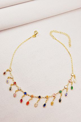 خلخال نقره طلائی زنانه Oruçoğlu Gümüşçülük - کد 684240692