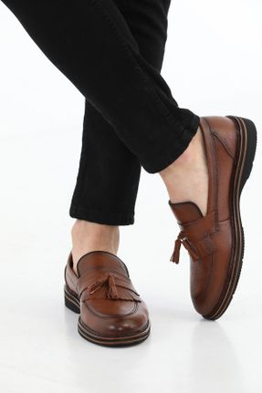 کفش کلاسیک سرمه ای مردانه چرم طبیعی پاشنه کوتاه ( 4 - 1 cm ) پاشنه ساده کد 467434771