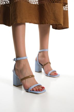 کفش پاشنه بلند کلاسیک آبی زنانه چرم مصنوعی پاشنه ضخیم پاشنه بلند ( +10 cm) کد 684594710