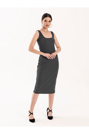 لباس طوسی زنانه بافتنی Teseteks - کد 370954666