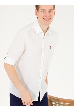 پیراهن سفید مردانه رگولار U.S. Polo Assn. - کد 684646339