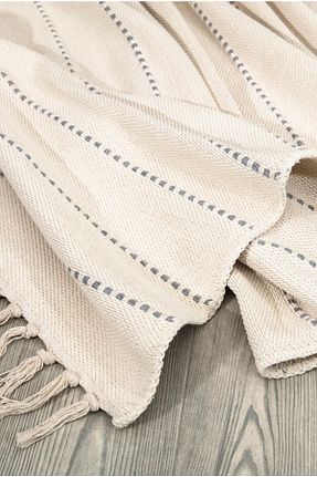 گلیم طوسی پنبه ای CANVAS RUGS - کد 684012179