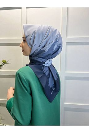 روسری طوسی ساتن Eflatun - کد 684253730