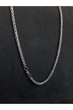 گردنبند جواهر طوسی زنانه استیل ضد زنگ dergavud - کد 466004929