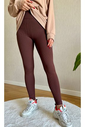 ساق شلواری قهوه ای زنانه بافتنی Sevdim Butik - کد 685069286