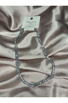 گردنبند استیل ( فولاد ) زنانه سنک زیرکون BelSin Store - کد 678846429