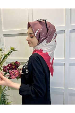 روسری بژ ساتن Eflatun - کد 684198107