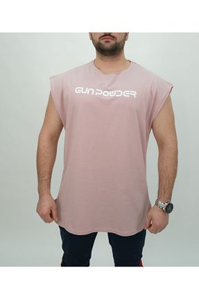 تیشرت صورتی مردانه اورسایز gunpowder - کد 683536490
