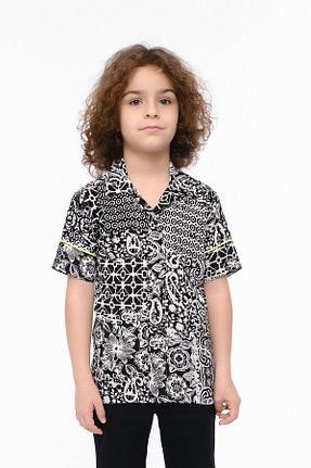 پیراهن مشکی بچه گانه اورسایز Doctor junior - کد 313150017