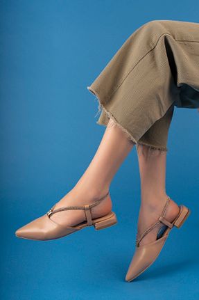بابت بژ زنانه چرم مصنوعی PASSAGE SHOES - کد 684736110