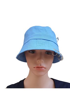 کلاه آبی زنانه پنبه ای Ororabutik - کد 344714834