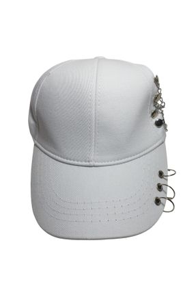 کلاه سفید زنانه پنبه (نخی) کد 344714933