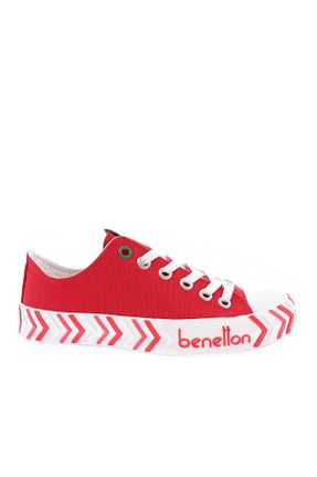 کفش پیاده روی قرمز زنانه پارچه ای United Colors of Benetton - کد 684803168