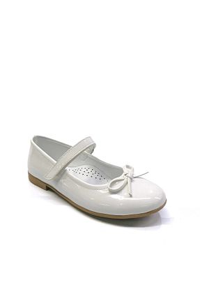 بابت سفید بچه گانه چرم لاکی ORTAÇ - کد 263729579