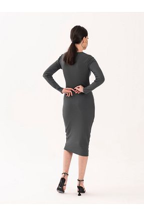 لباس طوسی زنانه بافت Teseteks - کد 686023226