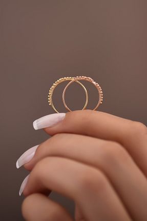 انگشتر طلا زرد زنانه 14 عیار Ayyıldız Kuyumculuk - کد 39564679