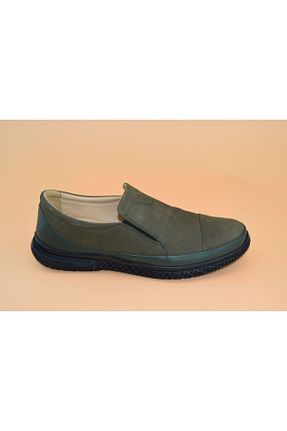 کفش کژوال سبز مردانه چرم خالص TUNCZEVK - کد 89431141