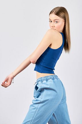 بادی آبی زنانه یقه هالتر ladyzey - کد 89736359