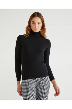 پلیور مشکی زنانه ساده United Colors of Benetton - کد 54581652