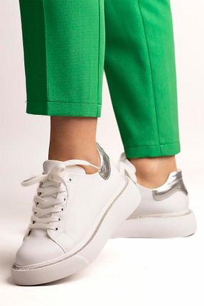 کفش اسنیکر سفید زنانه بند دار Stilbagshoes - کد 685322364