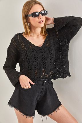 بلوز مشکی زنانه ساده Bianco Lucci - کد 686025193