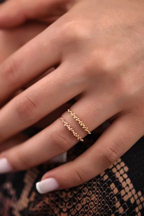 انگشتر طلا زرد زنانه 14 عیار Ayyıldız Kuyumculuk - کد 39564679