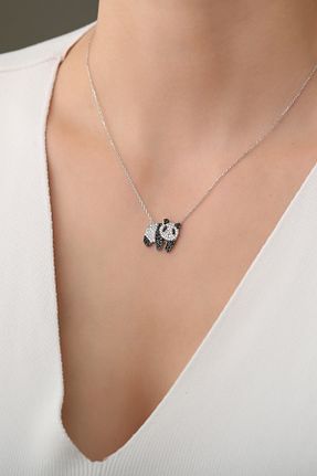 گردنبند نقره سفید زنانه 925 عیار nila silver - کد 409662243