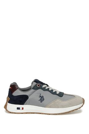 کفش اسنیکر طوسی مردانه بند دار U.S. Polo Assn. - کد 686169746